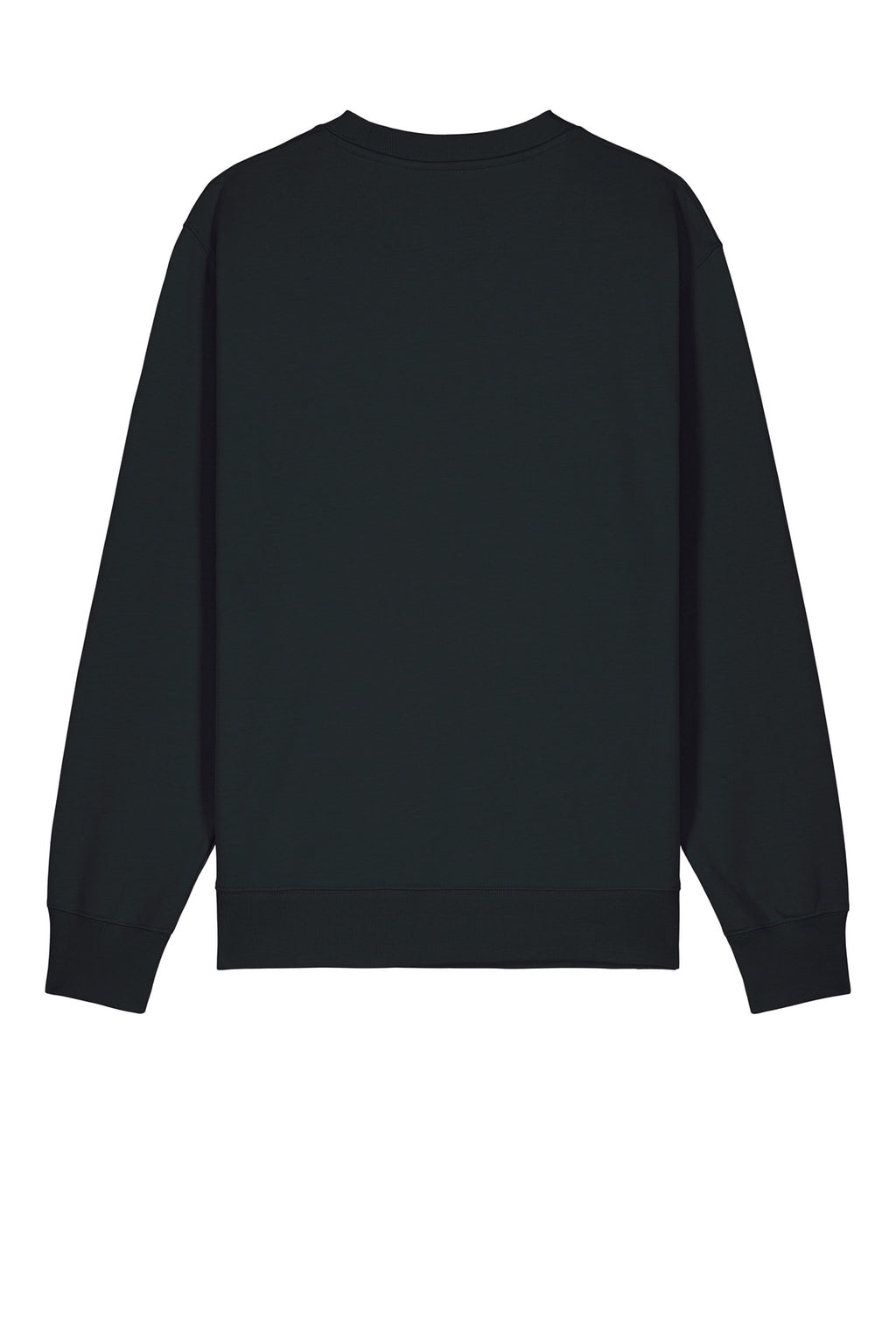 Rear View of Black Stanley/Stella Unisex Changer 2.0 Crewneck Sweatshirt SXU004