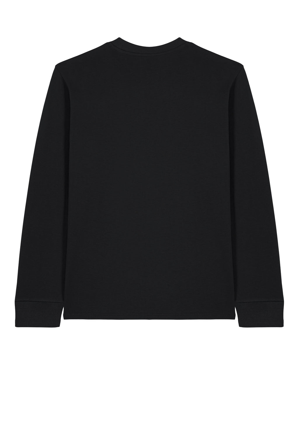 Rear View of Black Stanley/Stella Unisex Creator 2.0 Long Sleeve Tee SXU022