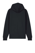 Rear View of Black Stanley/Stella Unisex Cultivator 2.0 Full-Zip Hooded Sweatshirt SXU005