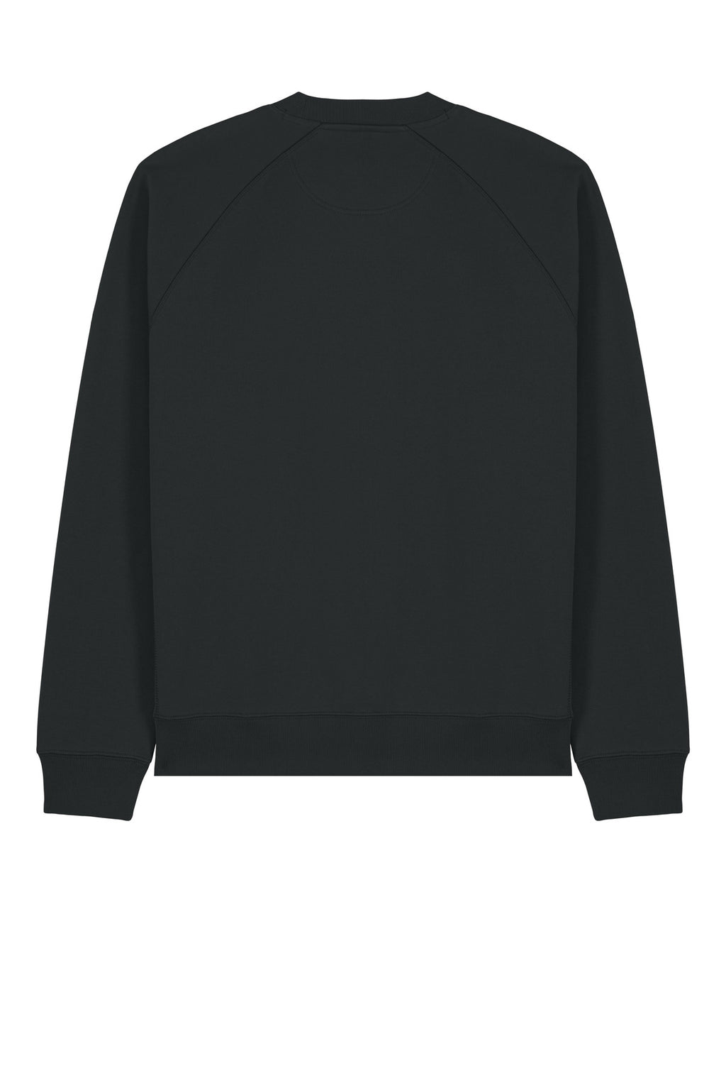 Rear View of Black Stanley/Stella Unisex Knoxer Crewneck Sweatshirt SXU026