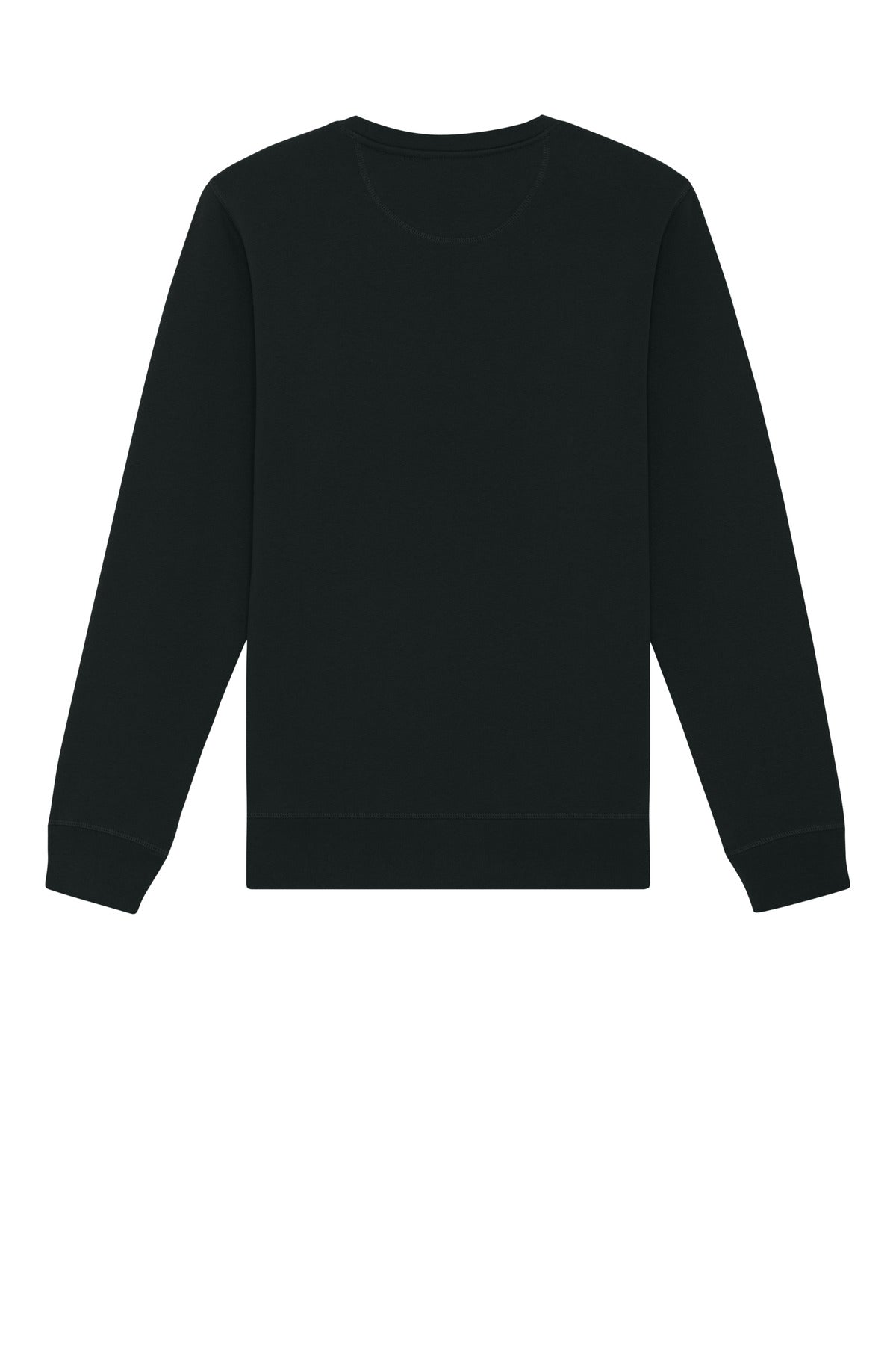 Rear View of Black Stanley/Stella Unisex Roller Crewneck Sweatshirt SXU010