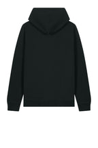 Rear View of Black Stanley/Stella Unisex Sounder Hooded Sweatshirt SXU012