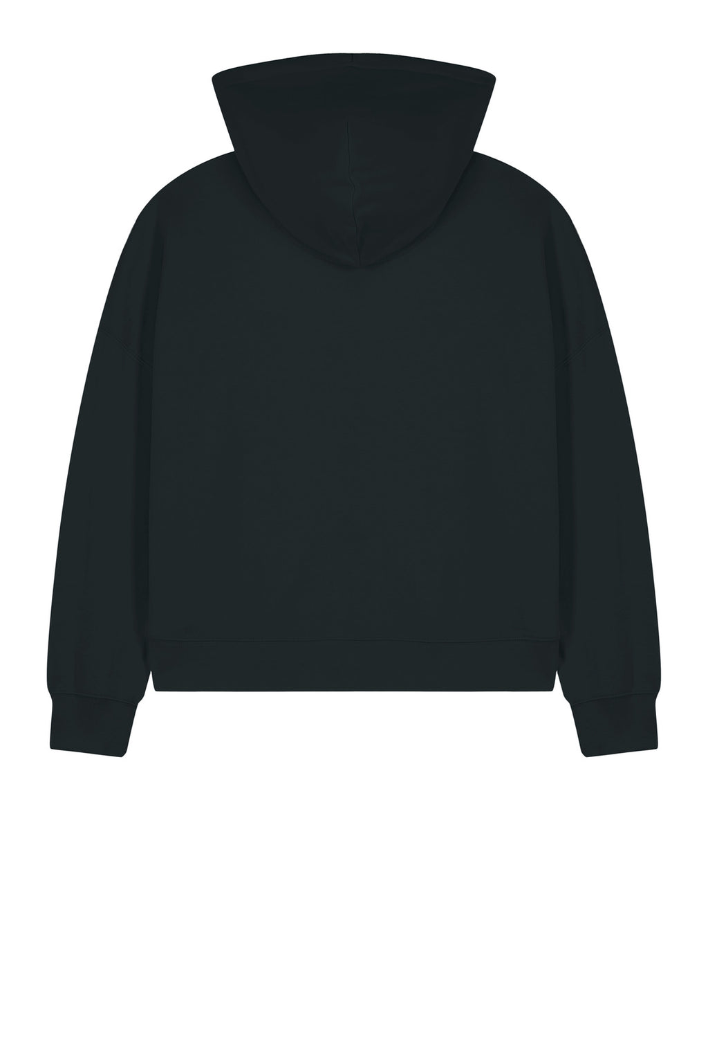 Rear View of Black Stanley/Stella Women's Stella Ida Full-Zip Hooded Sweatshirt SXW037