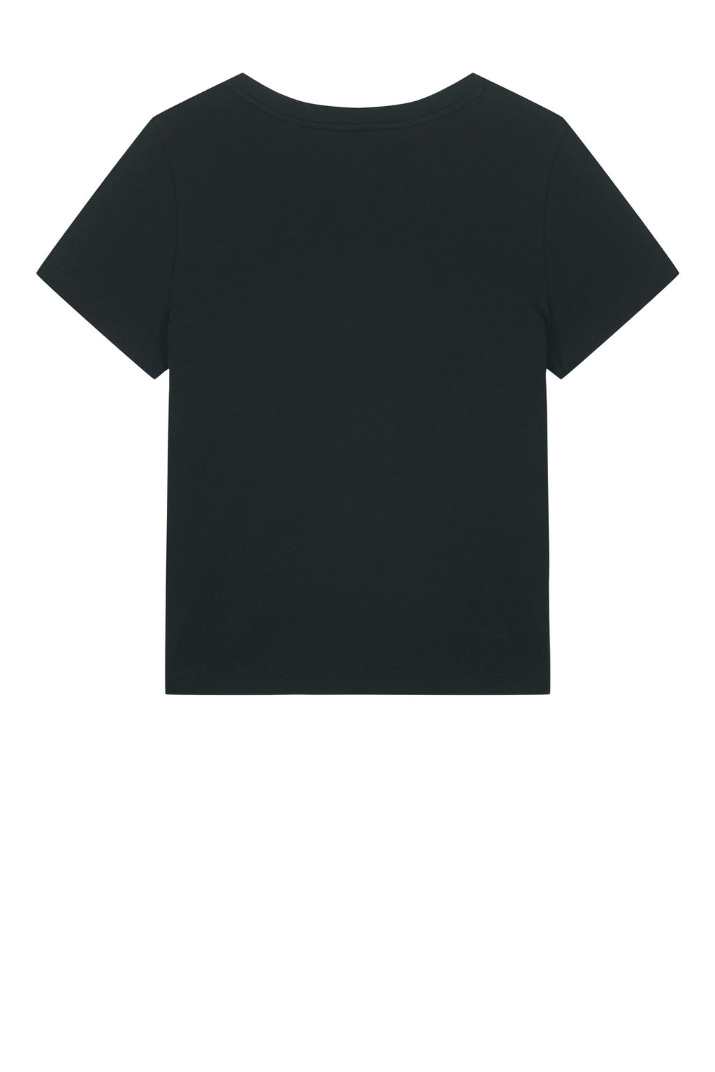 Rear View of Black Stanley/Stella Women's Stella Isla V-Neck Tee SXW032