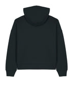 Rear View of Black Stanley/Stella Women's Stella Nora Hooded Sweatshirt SXW035