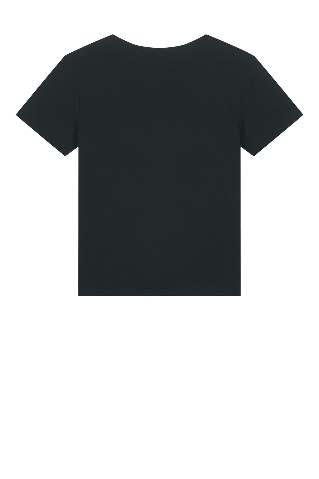 Rear View of Black Stanley/Stella Women's Stella Serena Scoop Neck Tee SXW008