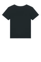 Rear View of Black Stanley/Stella Women's Stella Serena Scoop Neck Tee SXW008