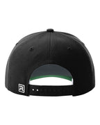 Rear View of Black Surge Snapback Cap - 512