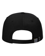 Rear View of Black Sustainable Ashland Dad Hat - 254RE