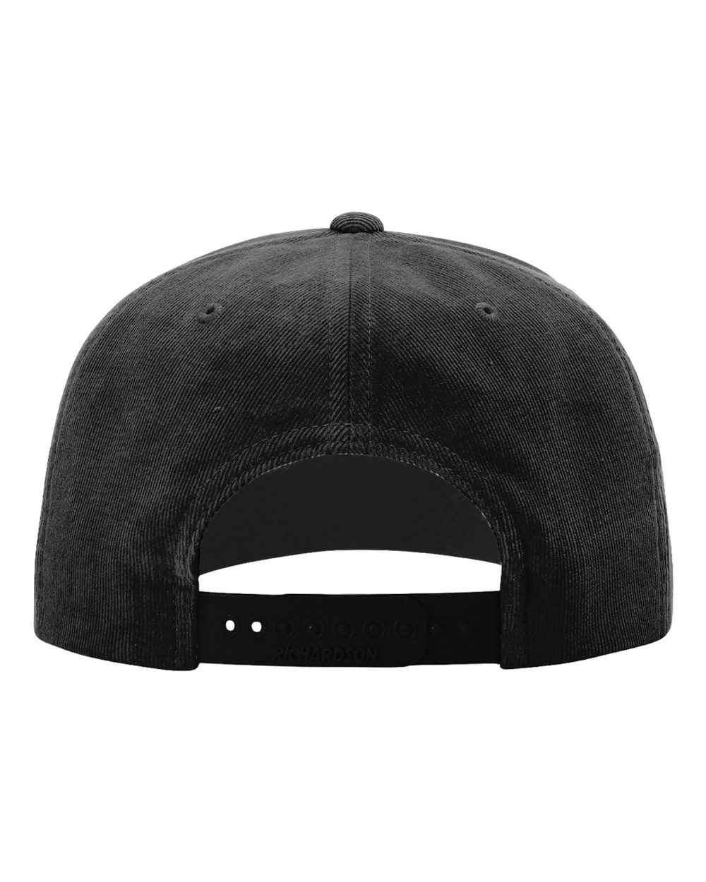 Rear View of Black Timberline Corduroy Cap - 253