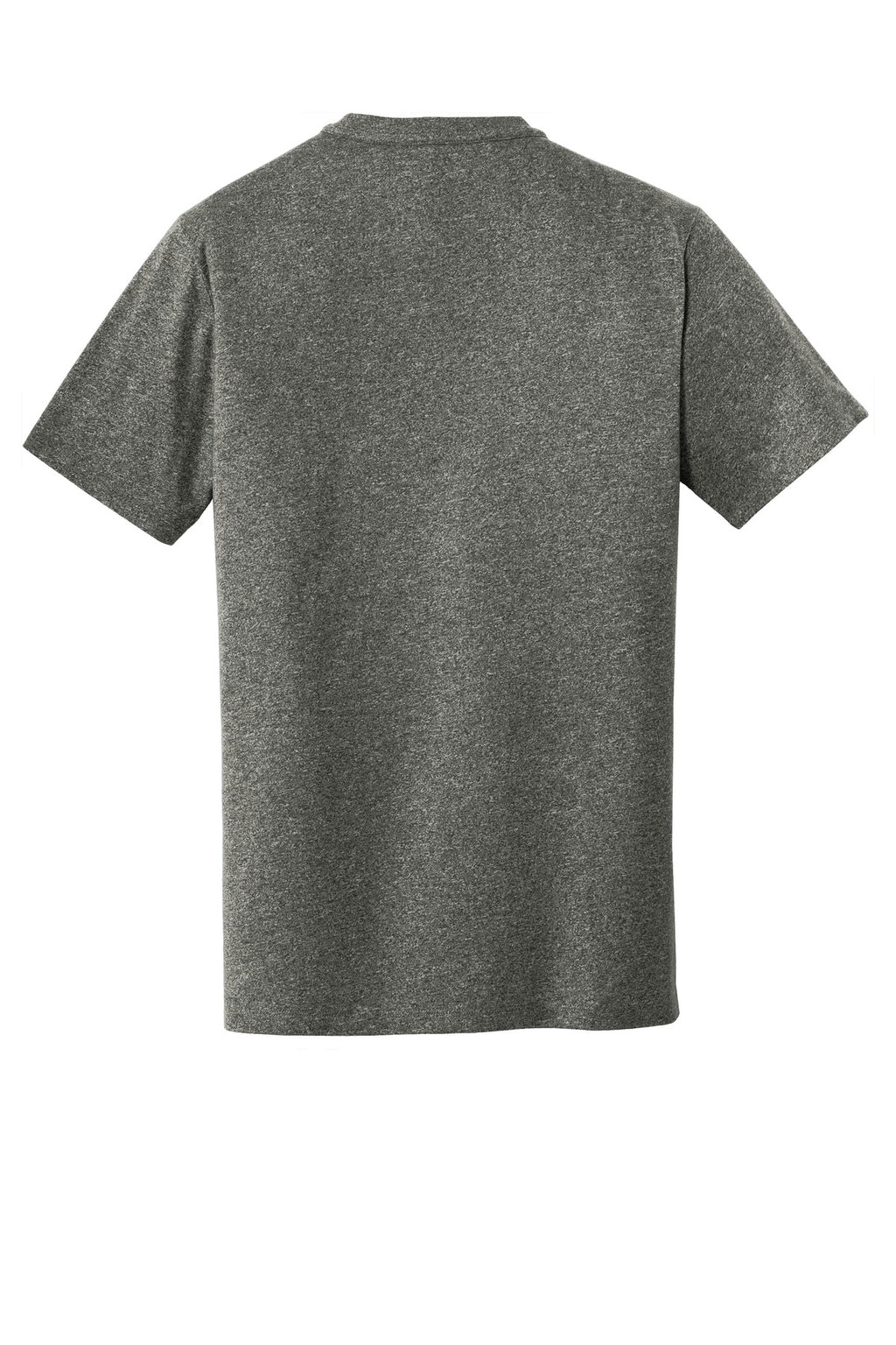 Rear View of Black Twist New Era Heritage Blend Crew Tee. NEA100