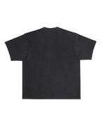 Rear View of Black Urban Heavyweight T-Shirt - LS16005