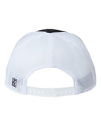 Rear View of Black/ White Everyday Rope Trucker Cap - GB452R