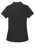Rear View of Blacktop OGIO Women's Onyx Polo. LOG126