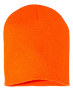 Rear View of Blaze Orange 8 1/2" Beanie - 1500KC