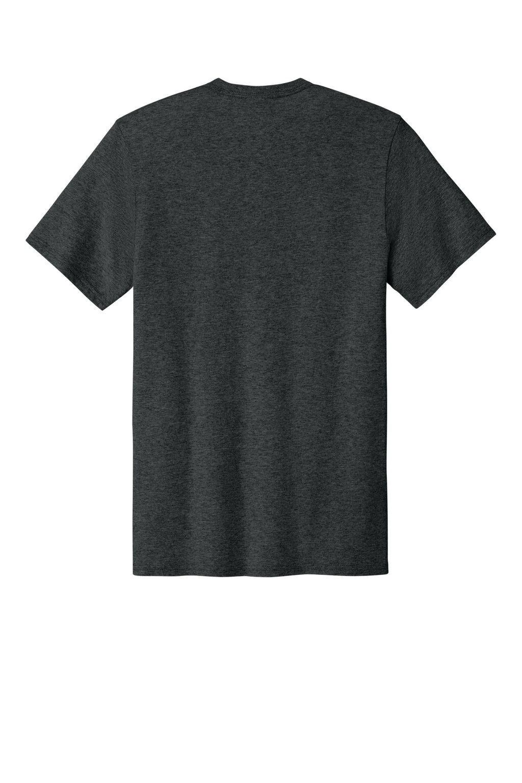 Rear View of BlkHthr Port & Co Easy Cotton Tee PC43