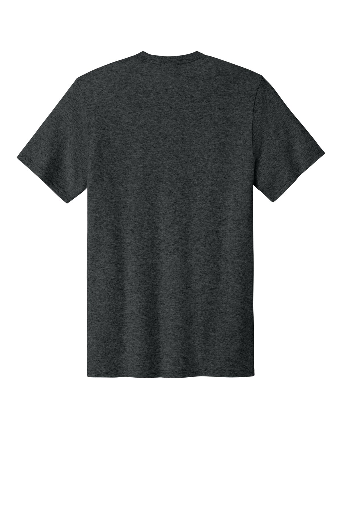 Rear View of BlkHthr Port & Co Easy Cotton Tee PC43
