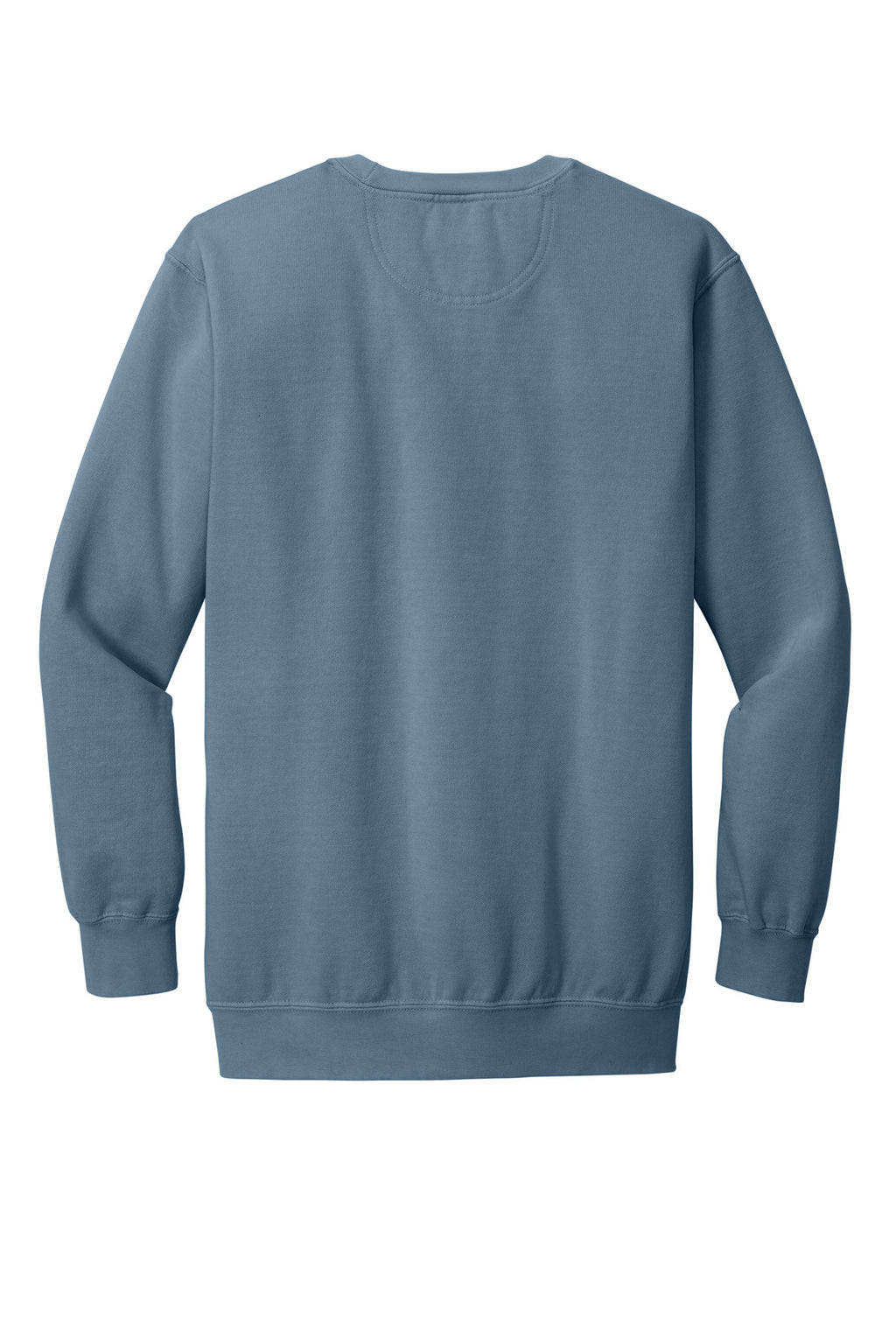 Rear View of Blue Jean COMFORT COLORS Ring Spun Crewneck Sweatshirt. 1566