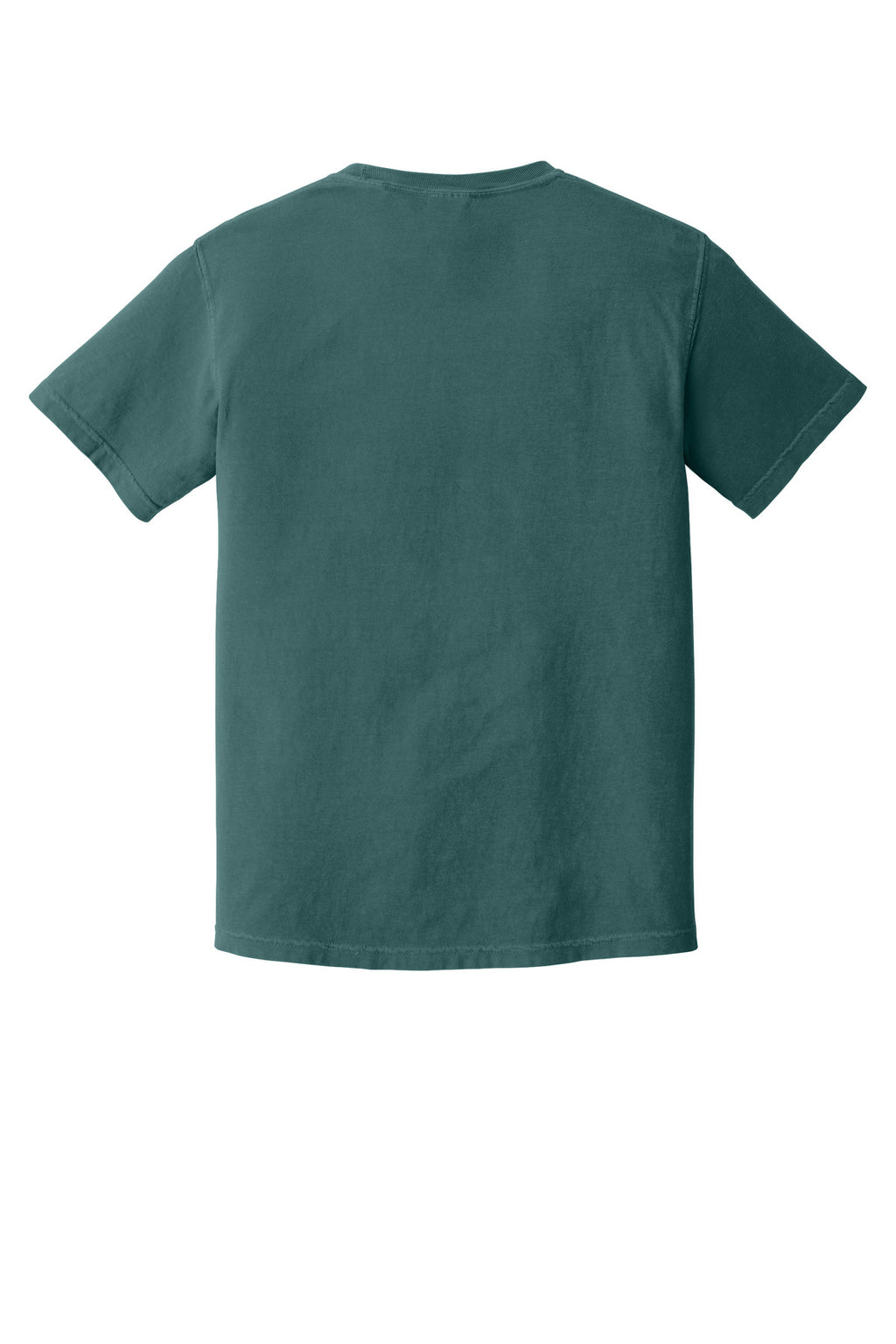 Rear View of Blue Spruce COMFORT COLORS Heavyweight Ring Spun Tee. 1717