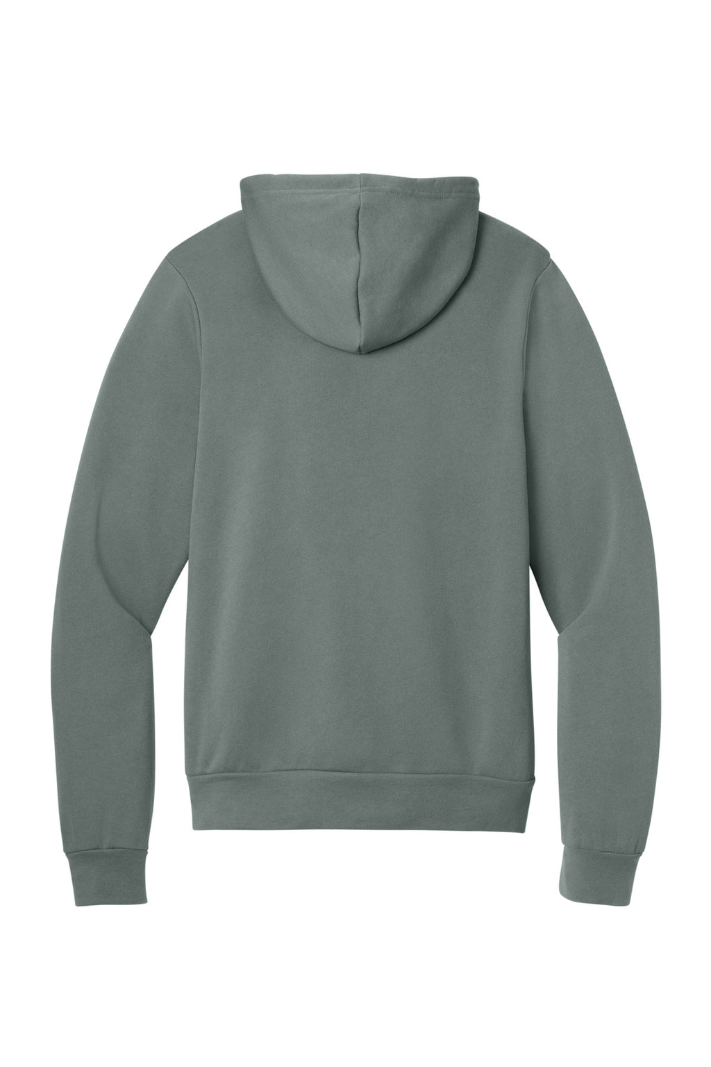 Rear View of BlueStorm BELLA+CANVAS Unisex Sponge Fleece Pullover Hoodie. BC3719