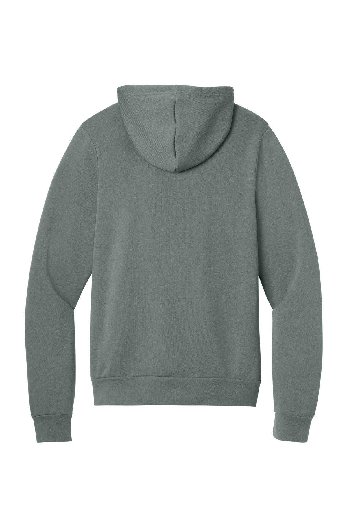 Rear View of BlueStorm BELLA+CANVAS Unisex Sponge Fleece Pullover Hoodie. BC3719