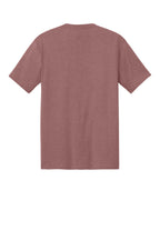 Rear View of Blush Frost District Perfect Tri Tee. DM130