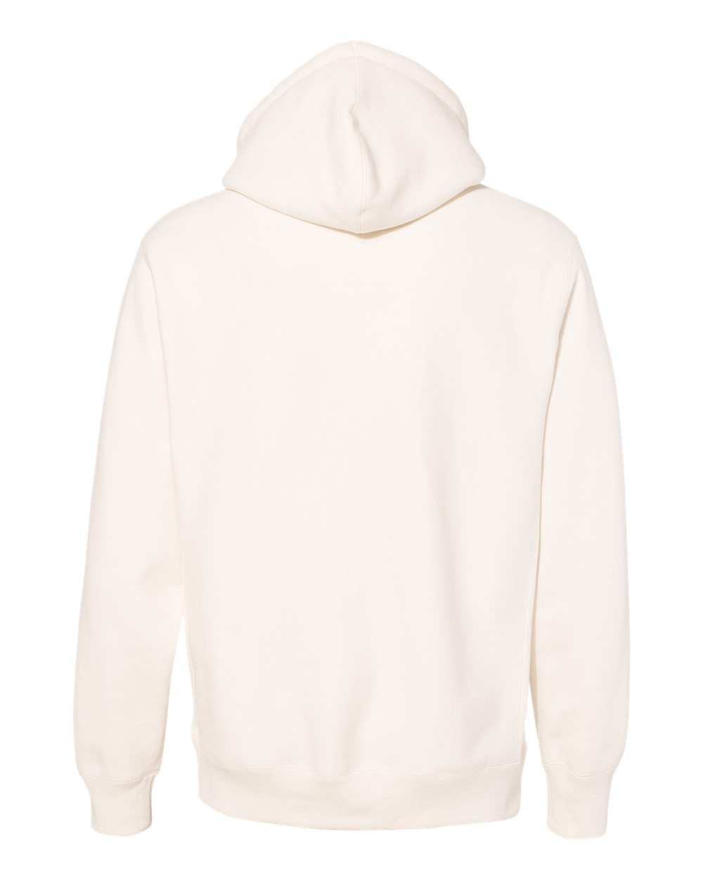 Rear View of Bone Legend - Premium Heavyweight Cross-Grain Hooded Sweatshirt - IND5000P