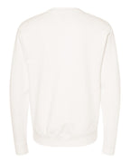 Rear View of Bone Midweight Crewneck Sweatshirt - SS3000