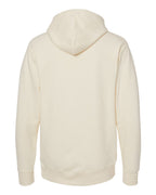 Rear View of Bone Midweight Hooded Sweatshirt - SS4500