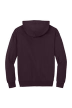 Rear View of Bordeaux District V.I.T. Heavyweight Fleece Hoodie DT6150