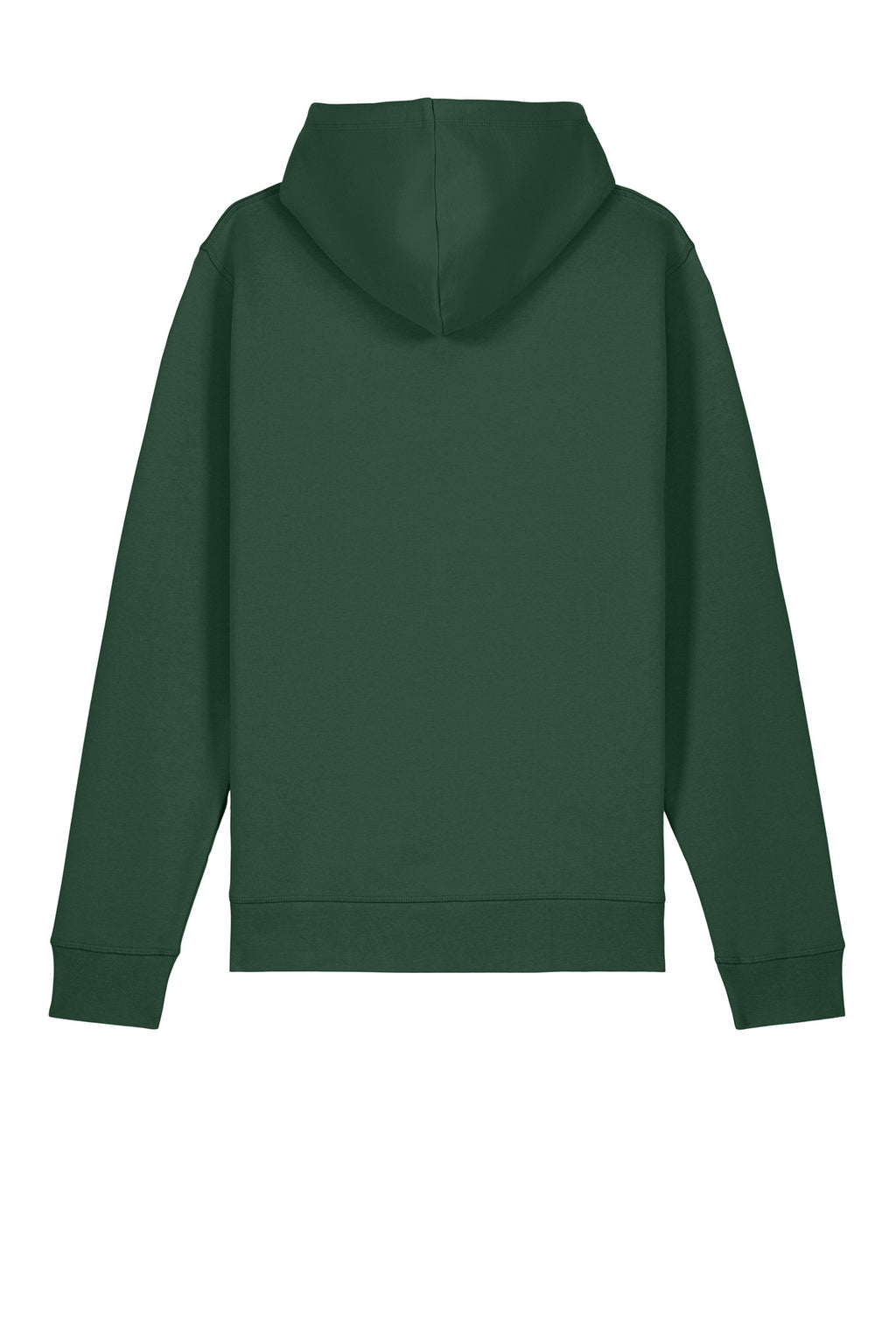 Rear View of BottleGrn Stanley/Stella Unisex Drummer 2.0 Hooded Sweatshirt SXU009