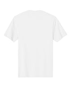 Rear View of Bright White District Perfect Weight Tee. DT104