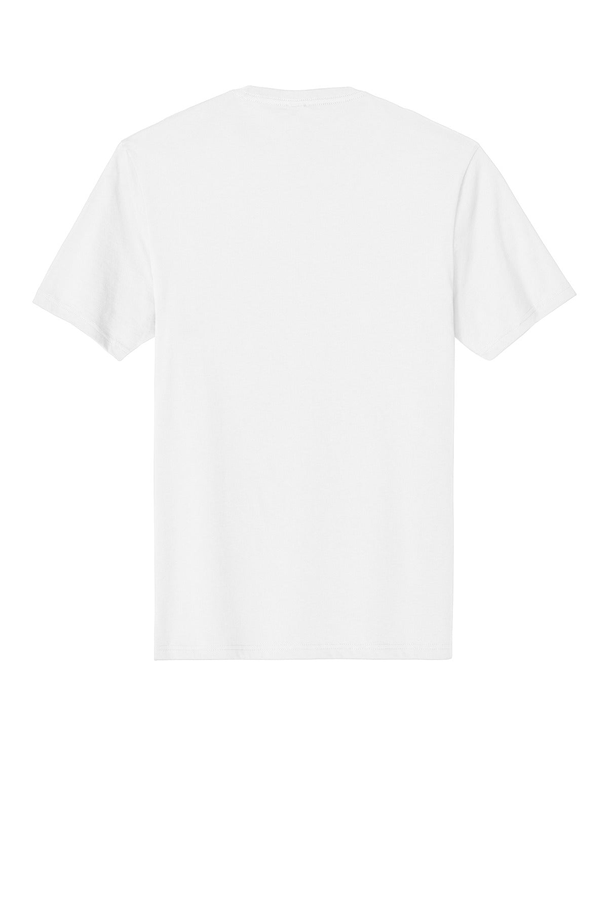Rear View of Bright White District Perfect Weight Tee. DT104