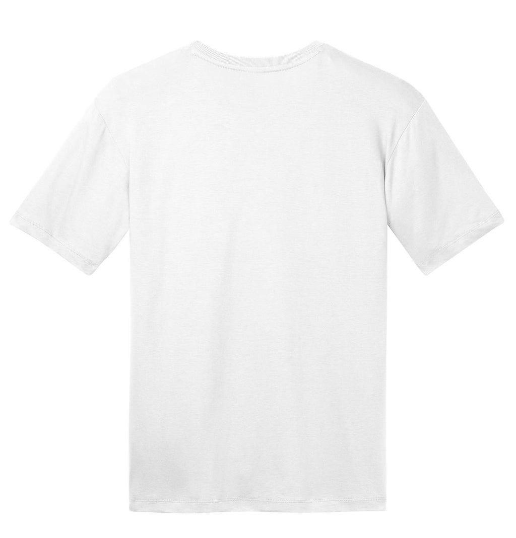 Rear View of Bright White District Perfect Weight Tee. DT104