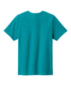Rear View of BrightAqua Port & Co Youth Easy Cotton Tee PC43Y