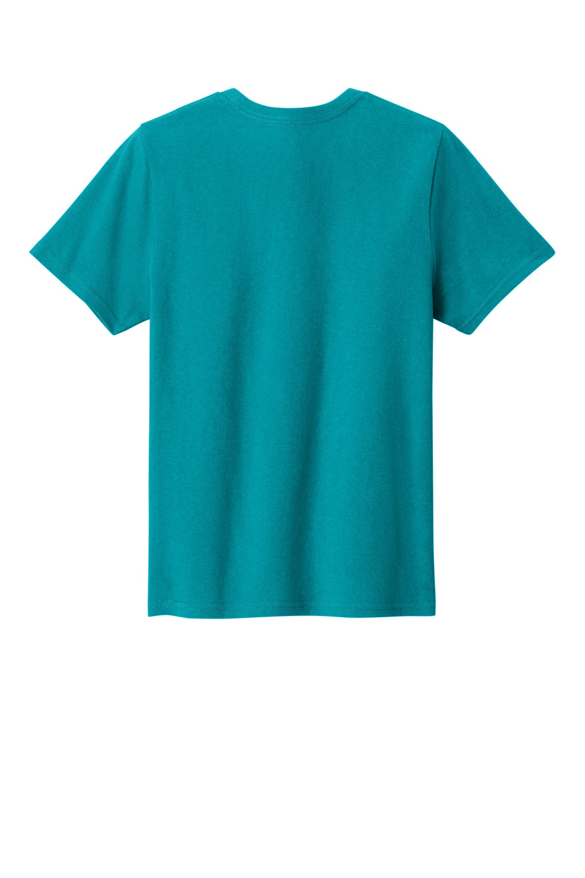 Rear View of BrightAqua Port & Co Youth Easy Cotton Tee PC43Y