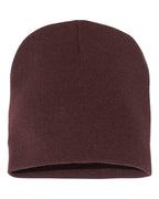 Rear View of Brown 8 1/2" Beanie - 1500KC