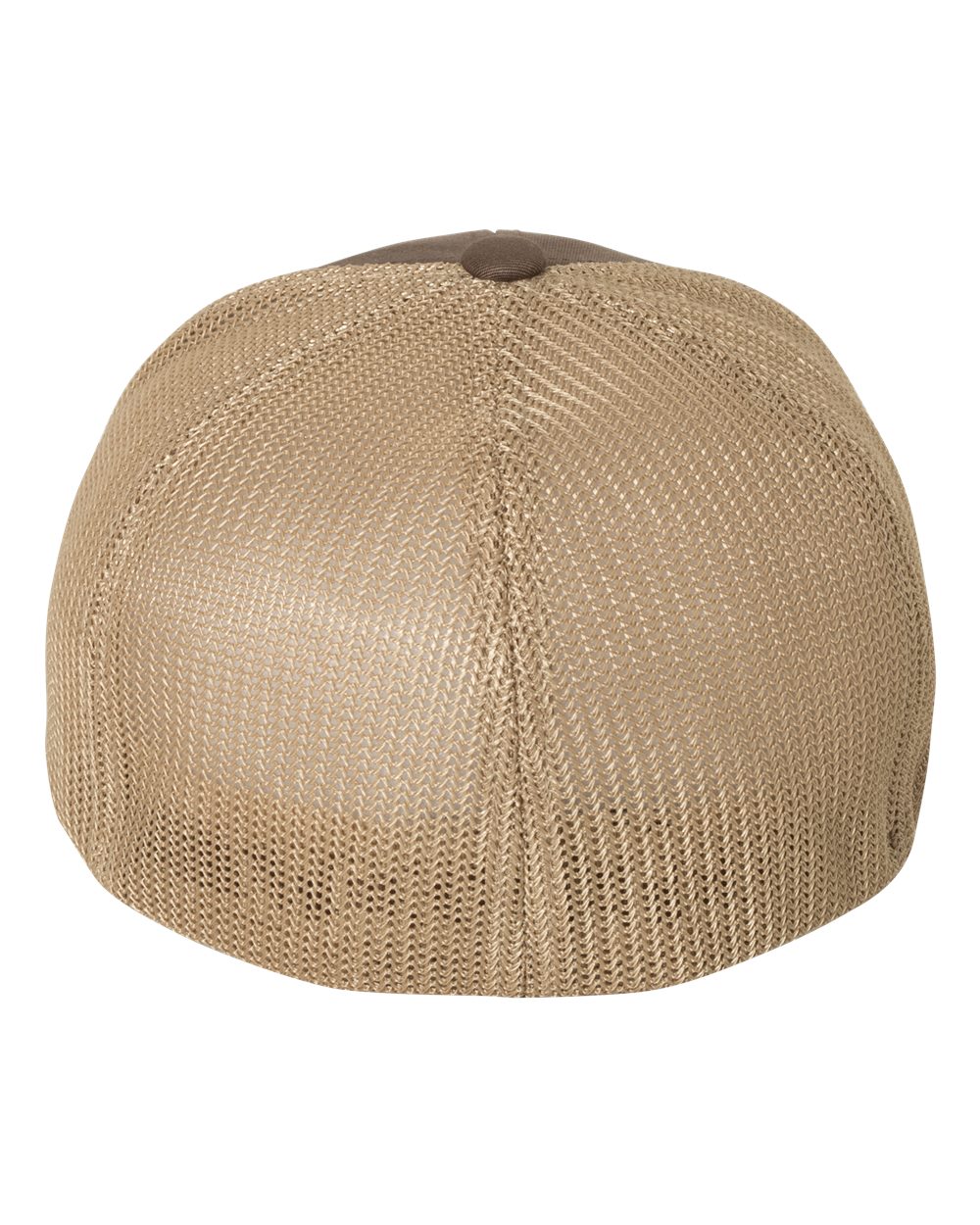 Rear View of Brown/ Khaki Trucker Cap - 6511
