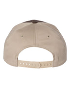 Rear View of Brown/ Khaki Twill Back Trucker Cap - 312