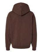 Rear View of Brown Mainstreet Hooded Sweatshirt - IND420XD