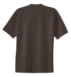 Rear View of Brown Port & Co Essential Tee. PC61