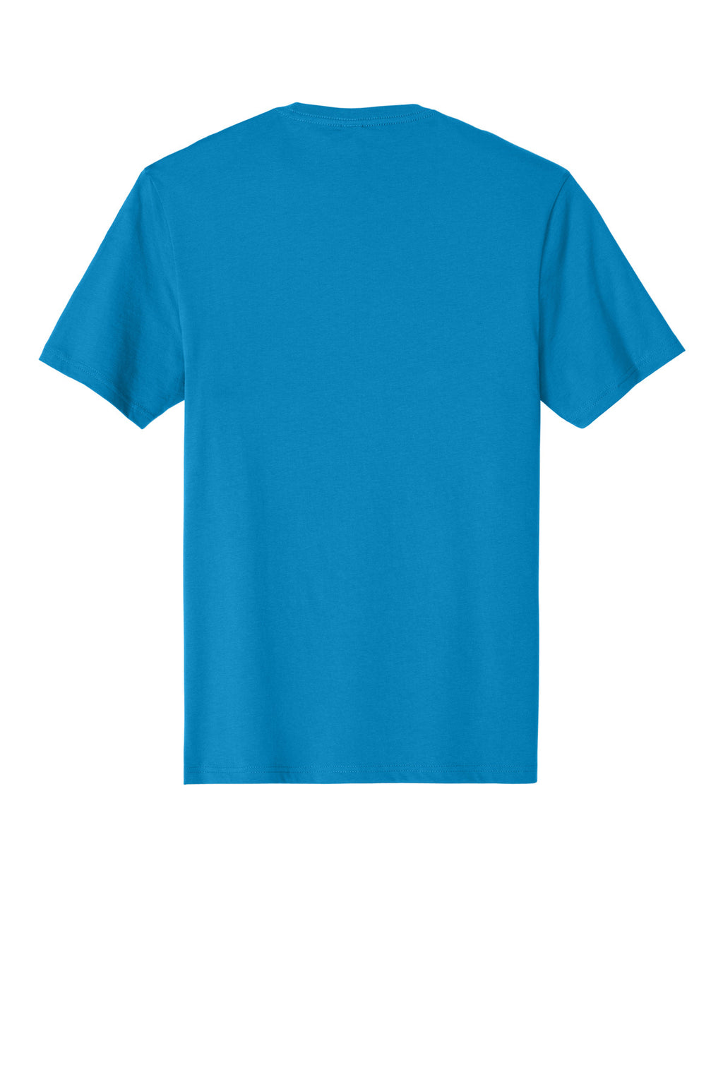 Rear View of Brt Turquoise District Perfect Weight Tee. DT104
