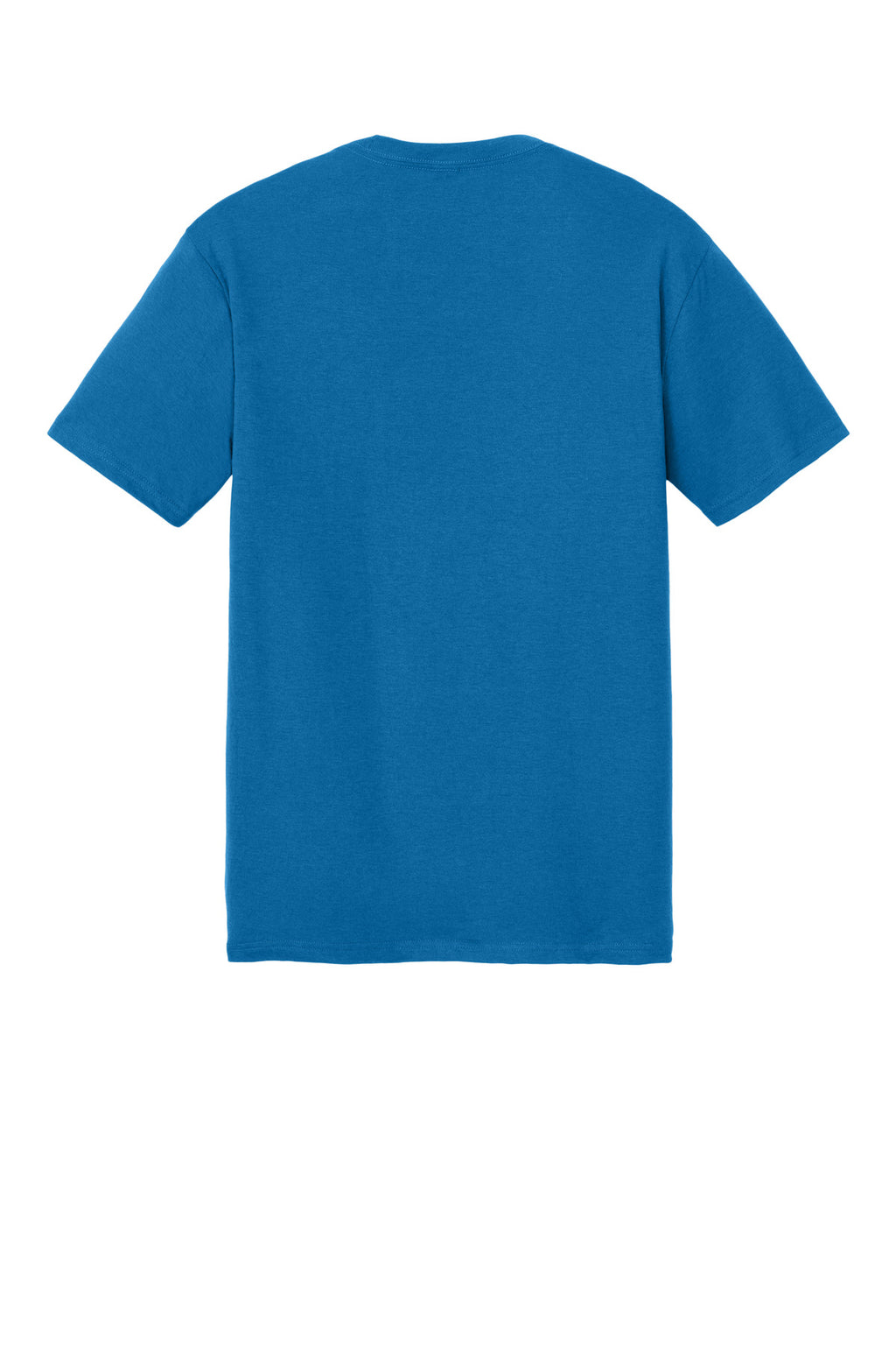 Rear View of BrtBlue District Perfect Tri Tee. DM130