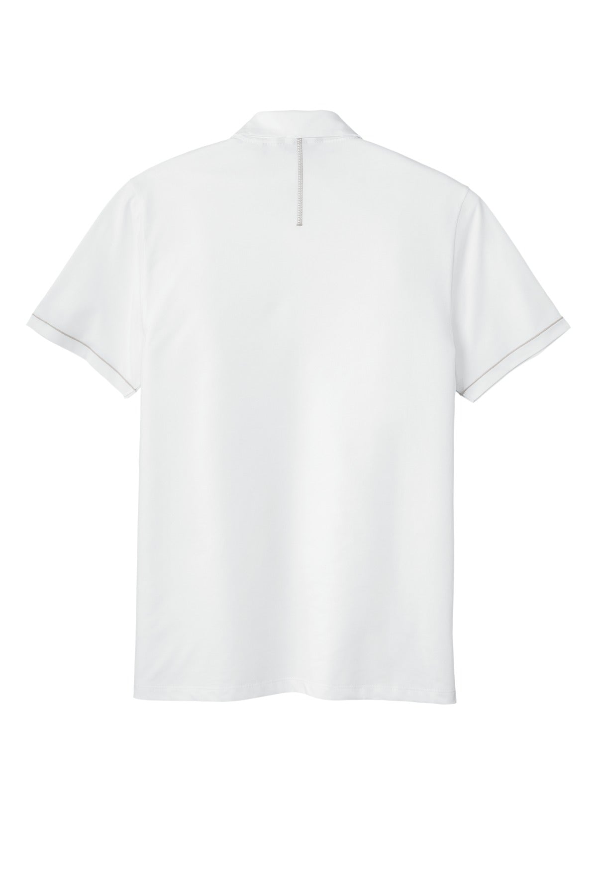 Rear View of BrtWhite OGIO Code Stretch Polo. OG146