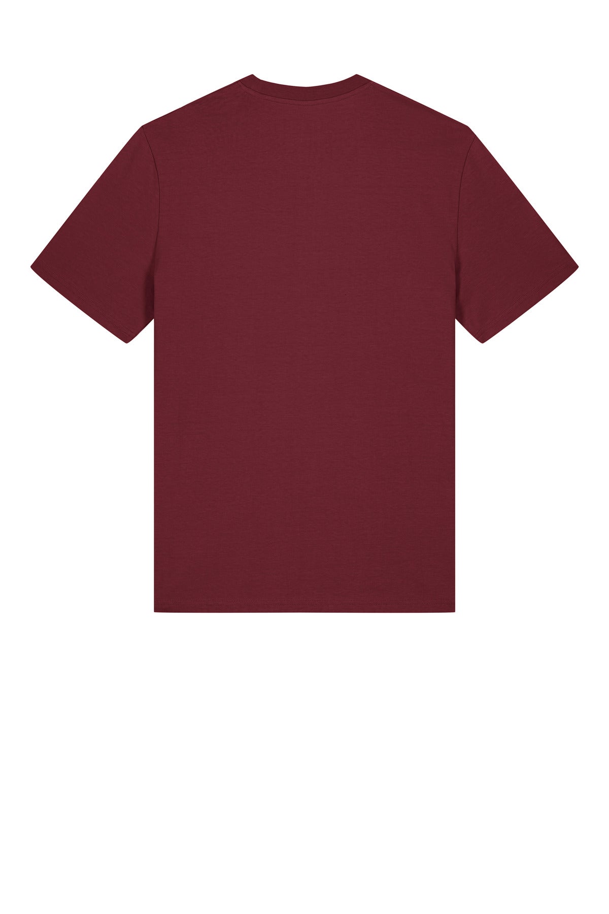 Rear View of Burgundy Stanley/Stella Unisex Creator 2.0 Tee SXU001