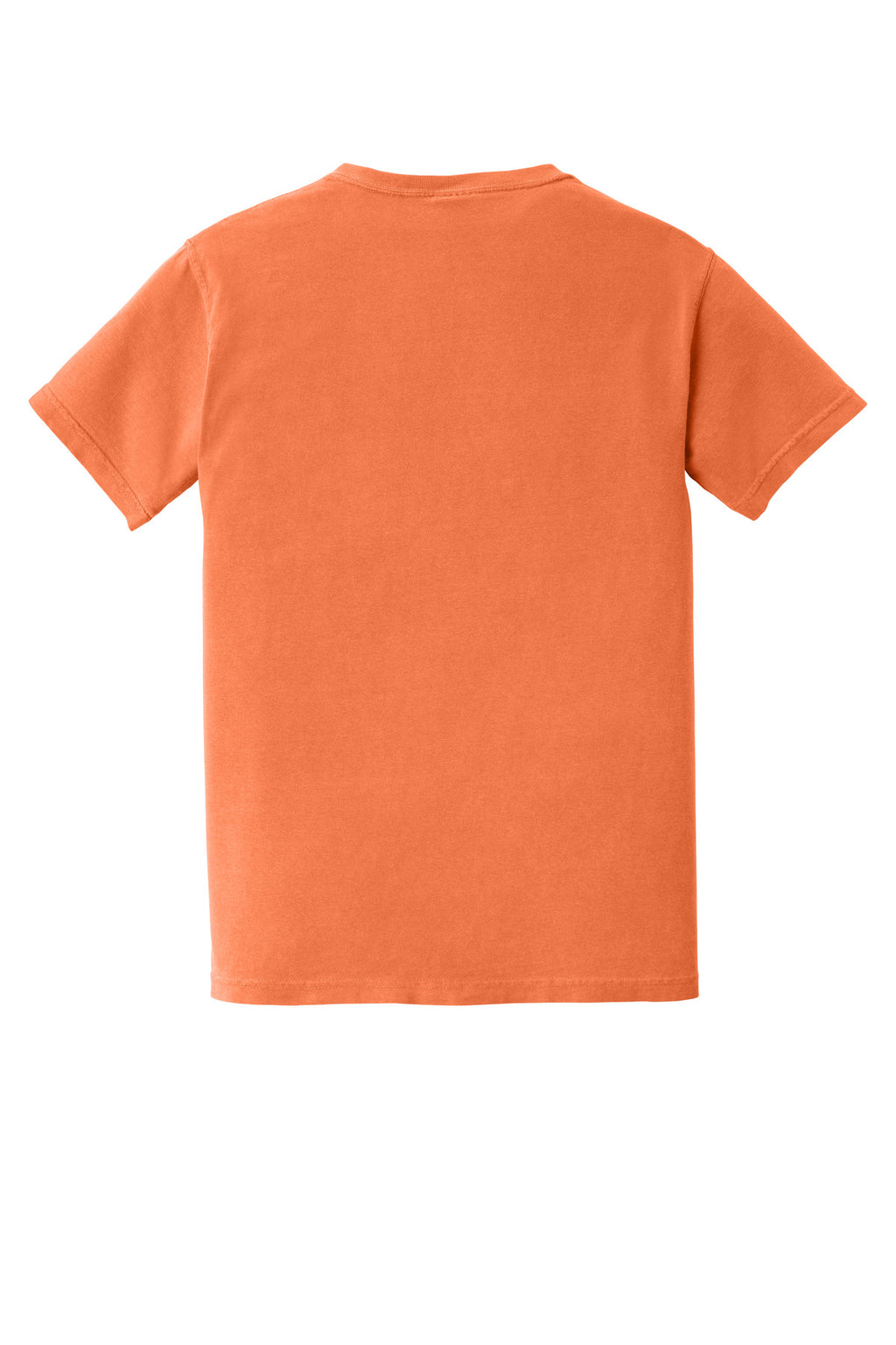 Rear View of BurntOrng COMFORT COLORS Heavyweight Ring Spun Pocket Tee. 6030