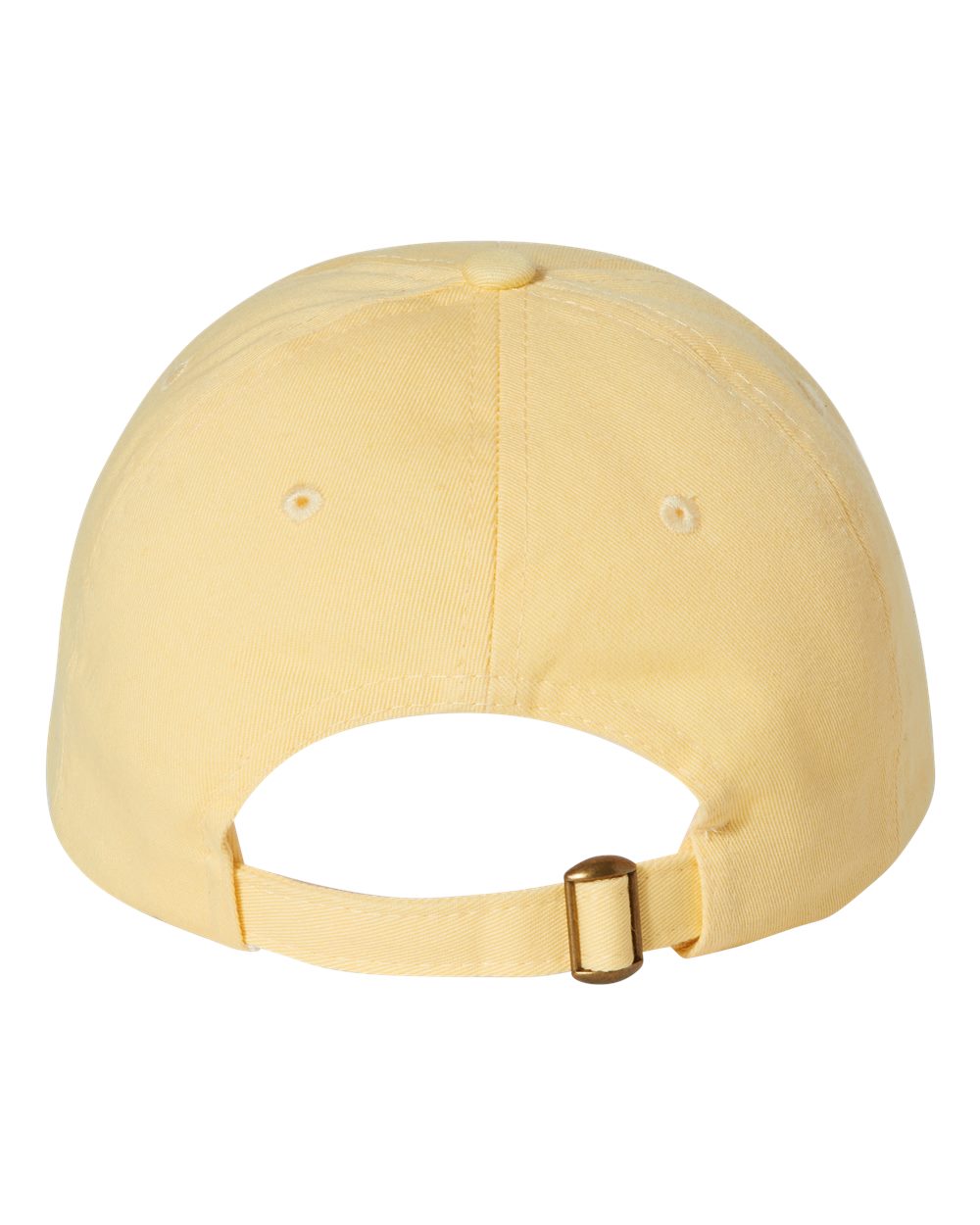 Rear View of Butter Bio-Washed Classic Dad Hat - VC300A
