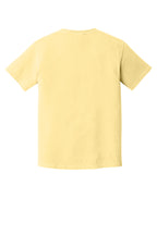 Rear View of Butter COMFORT COLORS Heavyweight Ring Spun Tee. 1717