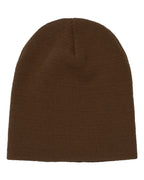 Rear View of Caramel 8 1/2" Beanie - 1500KC