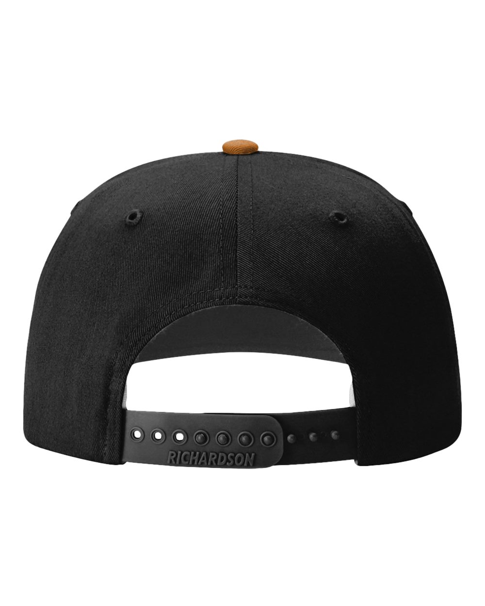 Rear View of Caramel/ Black Twill Back Trucker Cap - 312